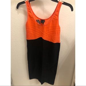 Fitted Dress Color: Coral